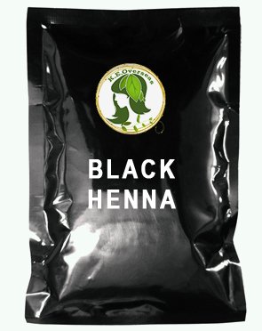 henna-based black hair color