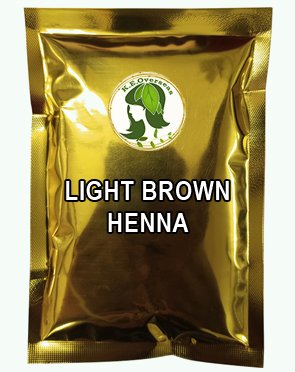 light brown henna
