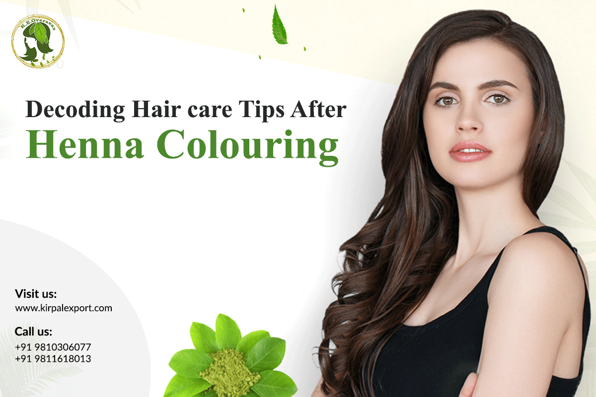 Decoding Hair care Tips After Henna Coloring - Kirpal Export Overseas